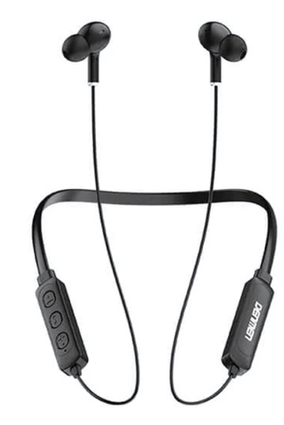Bluetooth - гарнитура DENMEN DL02, вакуумные, BT5.0, 90mAh Black