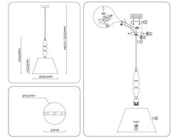 Ambrella Подвесная люстра с абажуром CLASSIC LH75250