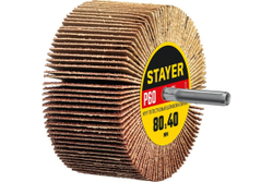 Круг шлифовальный лепестковый на шпильке STAYER P60, 80x40 мм 36609-060