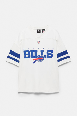 PULL&BEAR Футболка с логотипом NFL Buffalo Bills, белый