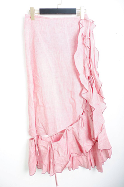 Юбка Акцент льняная, визуально на 44 размер