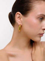 Серьги "Bagel Puffy" Gold