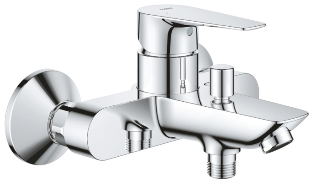 GROHE Набор внеш. BauEdge: Смеситель для раковины (23758000), Смеситель для ванны (23604001), Tempesta 100 II Душ. гарнитур 5.7 (27598001)