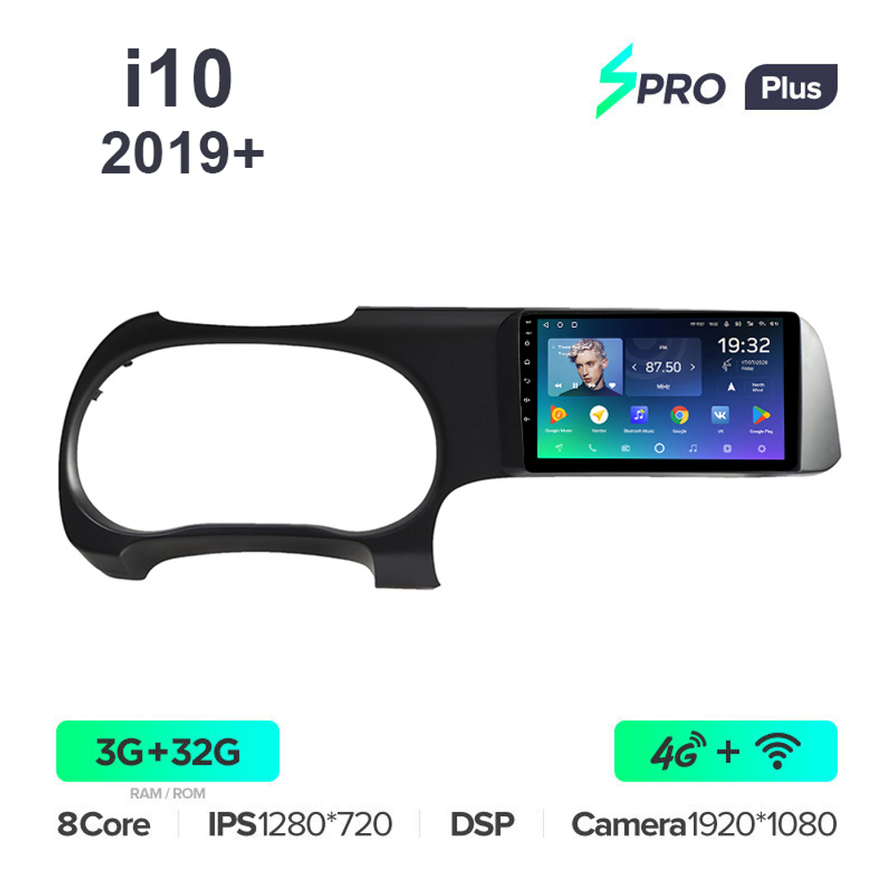 Teyes SPRO Plus 10,2"для Hyundai i10 2019+ лев.