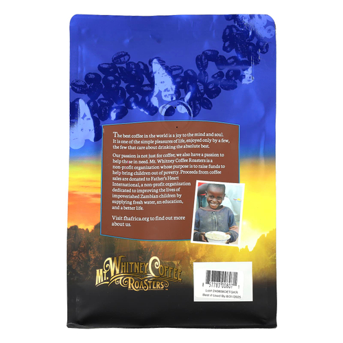 Mt. Whitney Coffee Roasters, Organic Ethiopia Guji, молотый кофе, средней обжарки, 340 г (12 унций)