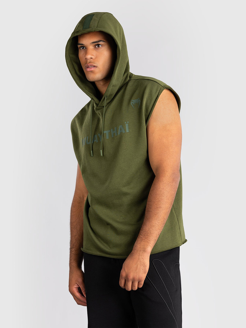 Худи без рукавов Venum Muay Thai VT Military Green