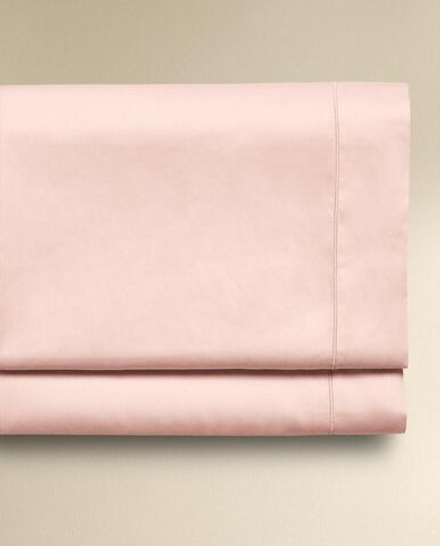 Zara Home - Простыня из сатина с подолом (300 нитей), розовый, 270x280 см