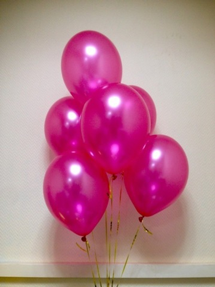 Набор шаров фуксия металлик