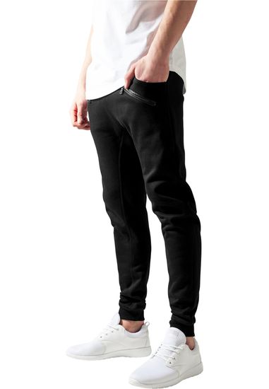 Брюки URBAN CLASSICS Zip Deep Crotch Sweatpants (Черный (Black)