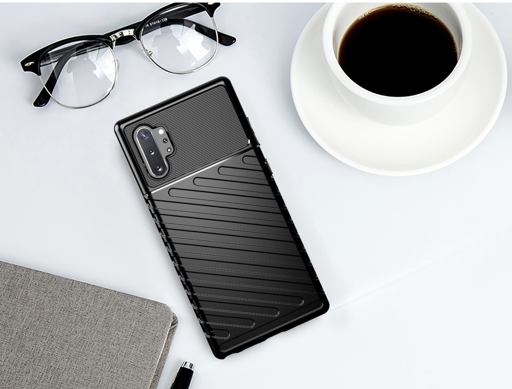 Чехол для Samsung Galaxy Note 10+ цвет Black (черный), серия Onyx от Caseport