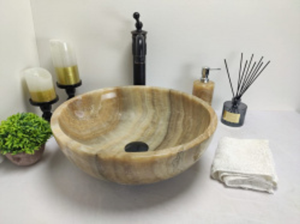 Раковина из оникса Bowl Sunset TinLip BO-60267 40*40*15