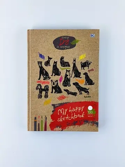 Скетчбук А5 переплёт твёрдый 100л. "Every dog coo"