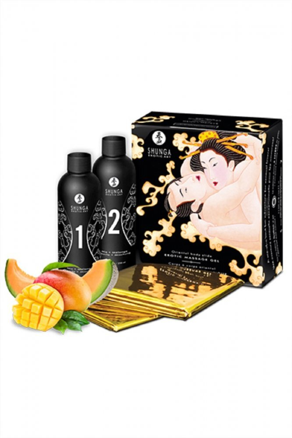 Массажный гель 2 в 1 для скользкого секса манго