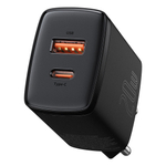 Зарядное устройство Baseus Compact Quick Charger U+C 20W - Black
