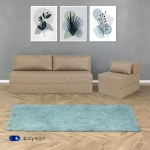 Бескаркасный диван-кровать (трансформер) BuyDream (бежевый)