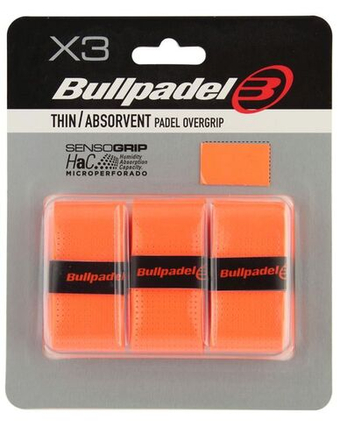 Теннисные намотки Bullpadel Padel Overgrip GB 1705 3P - naranja fluor