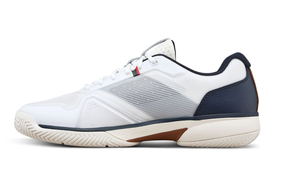 Мужские кроссовки теннисные Wilson Rush Lite 5 - white/navy/tofu