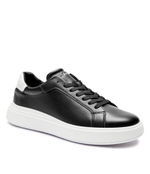 Кожаные кроссовки Calvin Klein - черный(HM0HM01016)