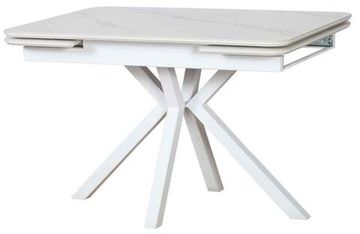 стол OCTARIN 120 White Stone Matt / Опора Белая