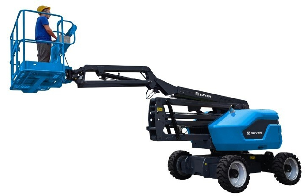 Передвижной телескопический подъемник SKYER DKP2723 самоходный коленчатый дизельный