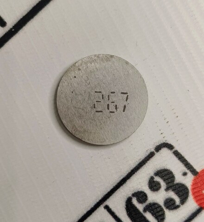 Шайба регулировки клапанов 2.67