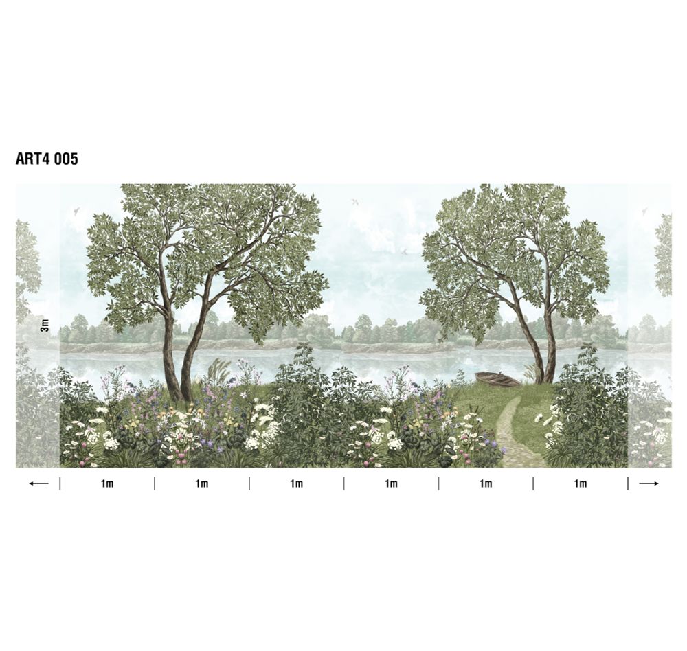 Пейзаж Берег Лоймины панно