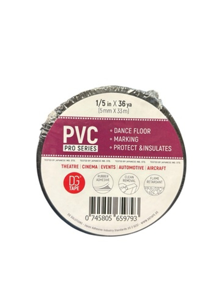 Балетный скотч Dance Floor PVC-mini Tape 5мм х 33м (Черный)