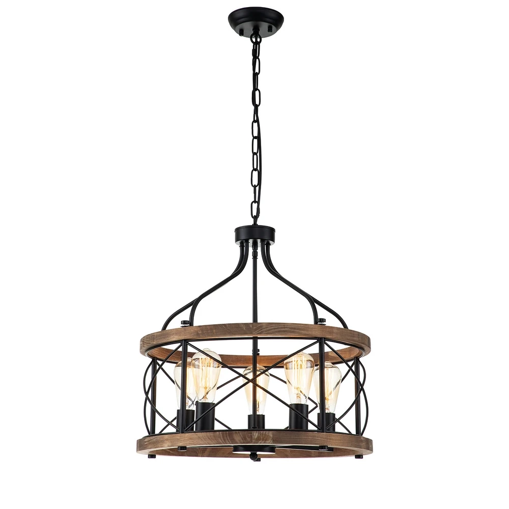 Подвесная люстра Indigo CAMINO 10017/5P Black V000206