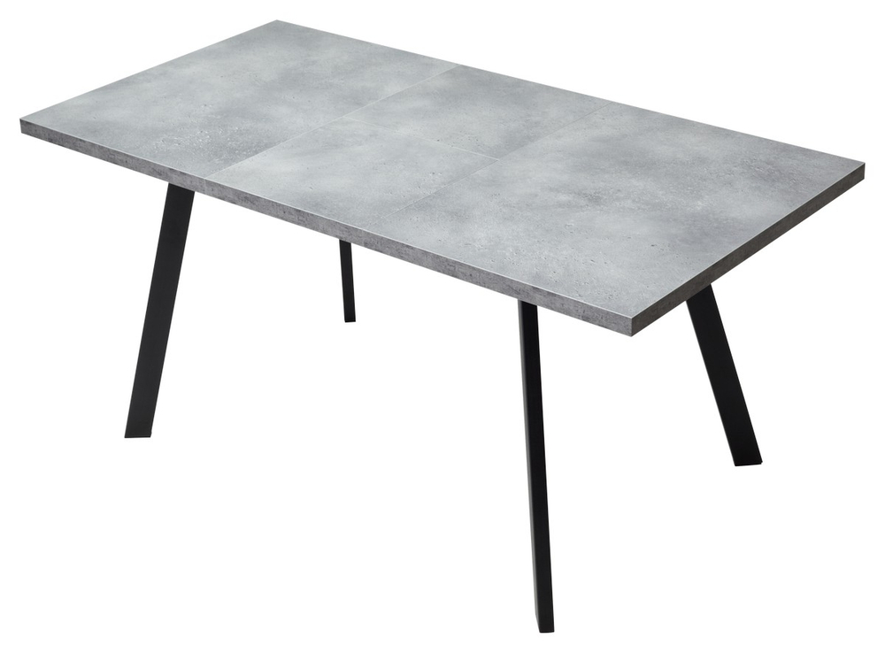 Стол М-City DISAUR Брик М (Brick M) 120 Бетон Портленд, Черный