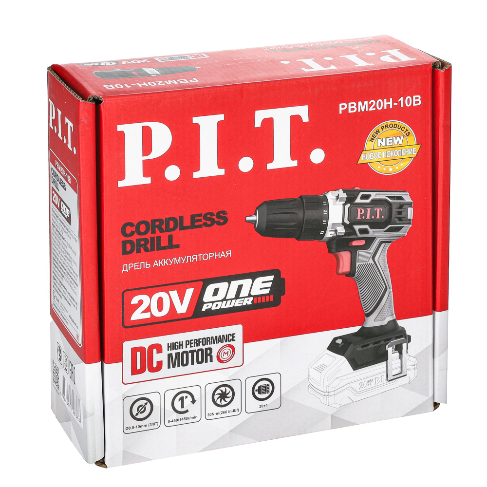 АКЦИЯ! Дрель аккумуляторная PBM20H-10B SOLO