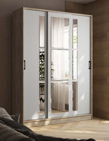 Шкаф-купе СТИЛЬ-2 1600 дуб крафт серый / камень серый