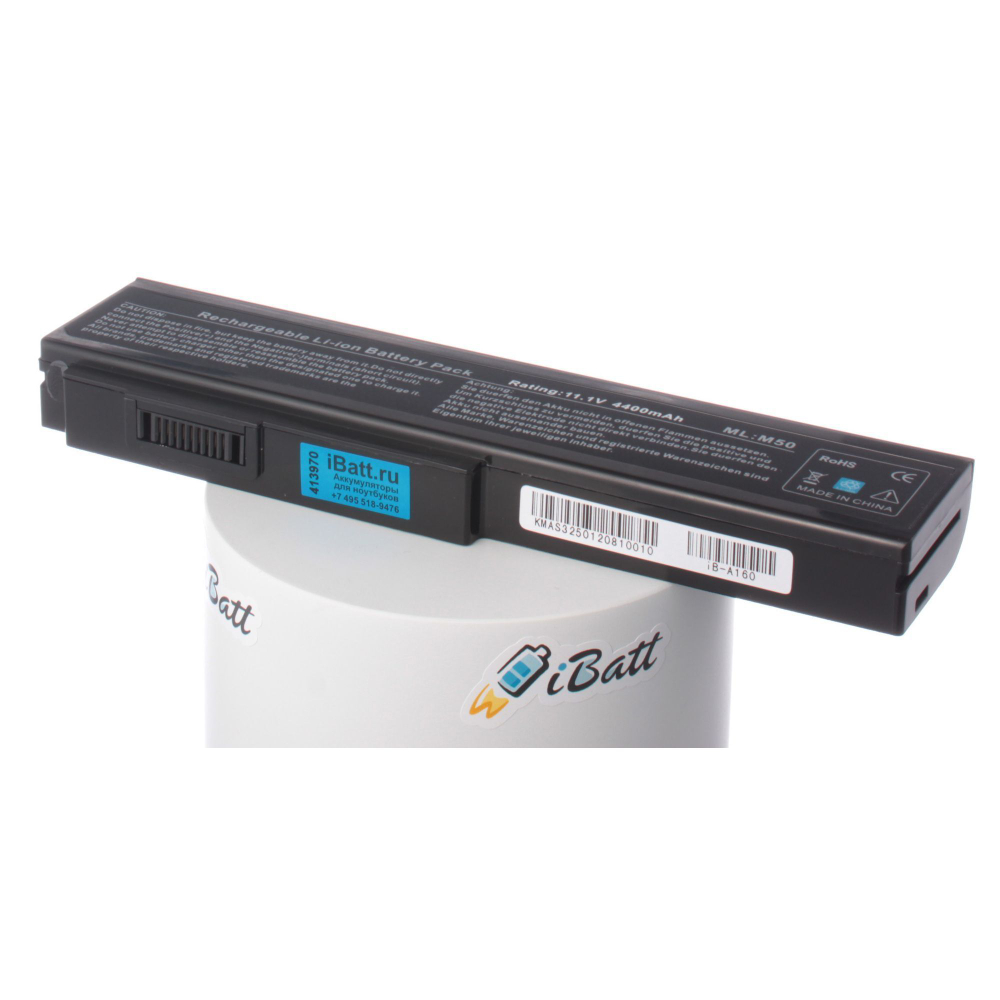 Аккумулятор iBatt 4400mAh, для B43A X55Sr M50Vn N43SL G50VT L50VN B43F VX5 Lamborghini G51JX 3D G51J B43J G51VX M60VP B43E N43JM M50Q N53JL X57SR X57VC B43S N61Vf X57VN PRO B43V N43JQ