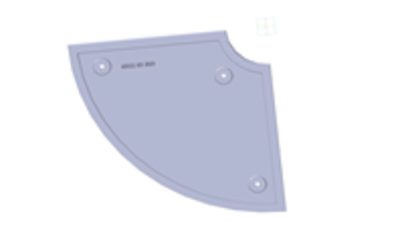 Бронелист торцевой сегмент 4002605830 Hugel