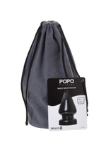 Черная анальная втулка Draco ? - 21 см.