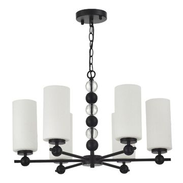 Подвесная люстра 6*E27 SL2003.403.06 черный/белый Aurora ST-Luce