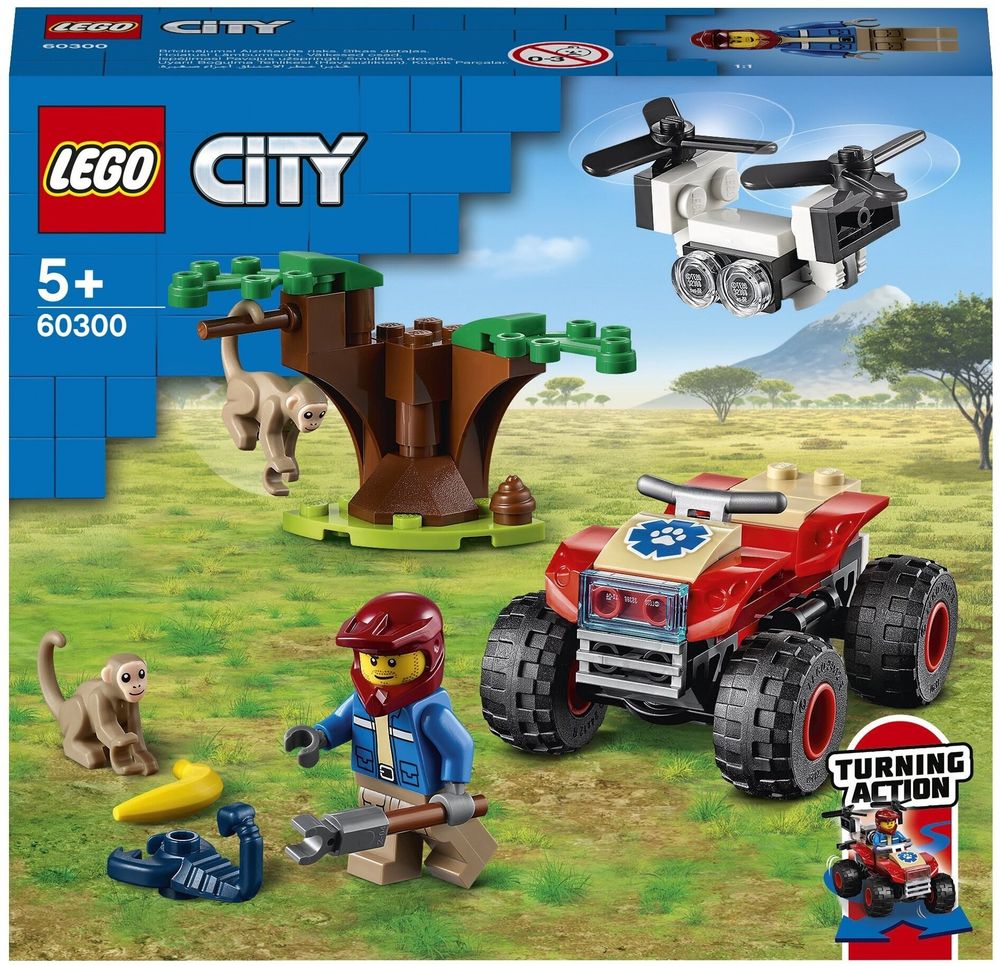 Конструктор LEGO City Stuntz 60300 Спасательный вездеход для зверей