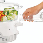 Пароварка TEFAL VC100630, 900 Вт, объем 9 л, механическое управление, 3 яруса, серебристая