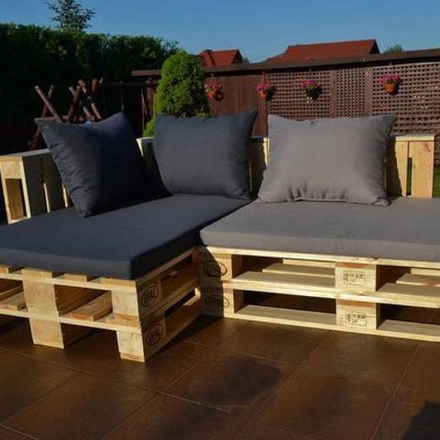 Садовая мебель стилизованная под поддоны СМ04