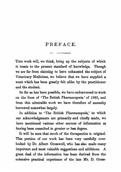 The veterinary pharmacopoeia, materia medica, and therapeutics | George Gresswell
