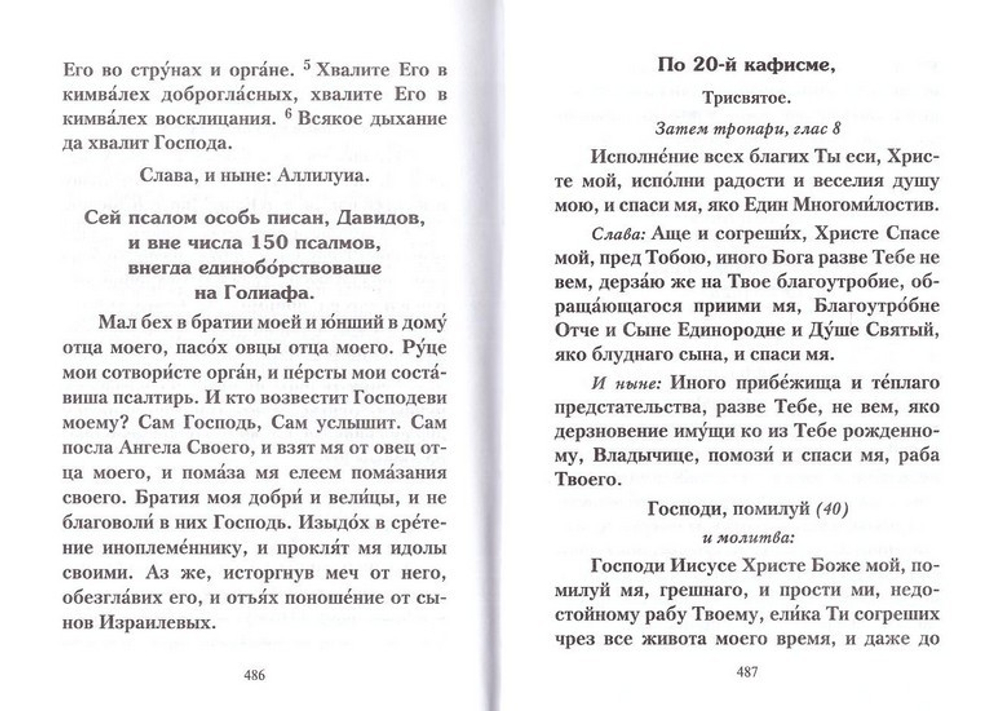 Православный молитвослов. Псалтирь