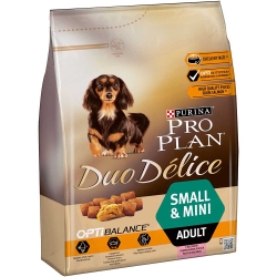 Pro Plan Duo Delice Small&Mini Salmon - сухой корм для собак мелких пород (лосось/рис)