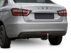 Фаркоп под квадрат c электрикой Smart для Lada Vesta Cross (Лада Веста Кросс) седан, универсал 2017-н.в., шар E, 900/75 кг, F.6017.004