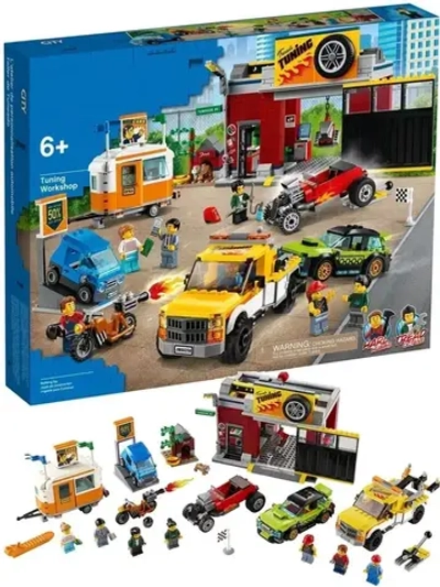 Конструктор Сити Мастерская тюнинга 939 деталей