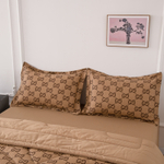 Комплект постельного белья Сатин с Одеялом 100% хлопок 160x80 на резинке OBR166