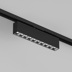 DK6444-BK Поворотный однофазный трековый светильник EDDER со светодиодом L273mm 220V 20W 30° 4000K IP20 черный алюминий