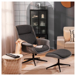 Пуф - ÄLEBY / АLEBY IKEA/ ЭЛЕБИ ИКЕА,  59х52х43 см, темно-серый