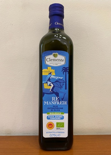 Оливковое масло Clemente D.O.P. "RE Manfredi" ORGANIC (Bio), Extra Virgin 0,75 л, Италия