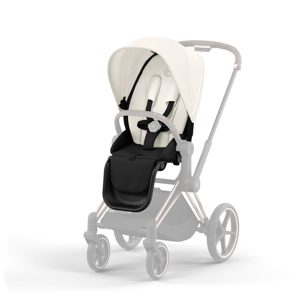 Коляска Cybex Priam IV 2 в 1 цвет Off White на шасси Matt Black