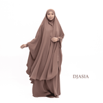 SET: KHIMAR AND SILK SKIRT  FROM MEDINA SILK (One size)