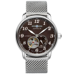 ZEPPELIN Piaget Collection Automatic Mechanical Movement Men"s Watches Watch 40 Coffee Watch Dial Steel Strap